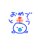 青ペンイラスト  アザラシ編（個別スタンプ：39）