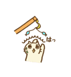 白猫クレーン車（個別スタンプ：13）