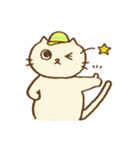 白猫クレーン車（個別スタンプ：23）