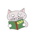 灰白 ねこはち（個別スタンプ：3）