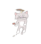 灰白 ねこはち（個別スタンプ：7）