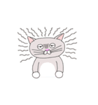 灰白 ねこはち（個別スタンプ：11）