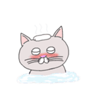 灰白 ねこはち（個別スタンプ：14）