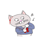 灰白 ねこはち（個別スタンプ：22）