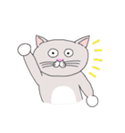 灰白 ねこはち（個別スタンプ：23）