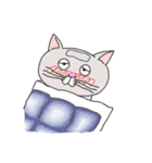 灰白 ねこはち（個別スタンプ：25）