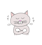 灰白 ねこはち（個別スタンプ：34）