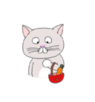灰白 ねこはち（個別スタンプ：36）