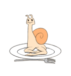 八頭身カタツムリ（個別スタンプ：34）