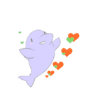 パステルカラーの人魚姫とイルカ（個別スタンプ：18）
