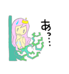 パステルカラーの人魚姫とイルカ（個別スタンプ：22）