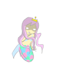 パステルカラーの人魚姫とイルカ（個別スタンプ：33）