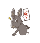 Big Black Rabbit（個別スタンプ：1）