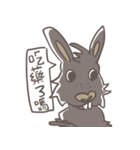 Big Black Rabbit（個別スタンプ：4）