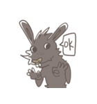 Big Black Rabbit（個別スタンプ：6）