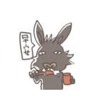 Big Black Rabbit（個別スタンプ：8）