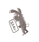 Big Black Rabbit（個別スタンプ：10）