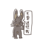 Big Black Rabbit（個別スタンプ：21）