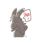Big Black Rabbit（個別スタンプ：23）