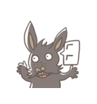 Big Black Rabbit（個別スタンプ：28）