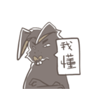 Big Black Rabbit（個別スタンプ：36）