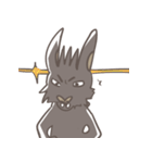 Big Black Rabbit（個別スタンプ：39）