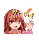 誰にでも使える！赤髪の女の子のスタンプ（個別スタンプ：10）