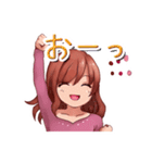 誰にでも使える！赤髪の女の子のスタンプ（個別スタンプ：11）