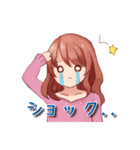 誰にでも使える！赤髪の女の子のスタンプ（個別スタンプ：20）