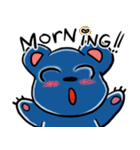 Yuppie blue bear（個別スタンプ：1）