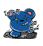 Yuppie blue bear（個別スタンプ：38）