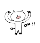スレンダーとんちゃん（個別スタンプ：3）