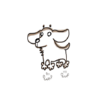 ちょい長めのわんこたち（個別スタンプ：21）