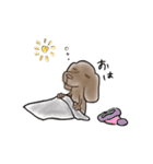 ちょい長めのわんこたち（個別スタンプ：26）