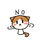 はちわれ猫のくるみちゃん（個別スタンプ：3）