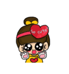 Cutie girl- Pin pin（個別スタンプ：3）
