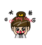 Cutie girl- Pin pin（個別スタンプ：4）