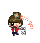 Cutie girl- Pin pin（個別スタンプ：18）