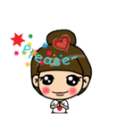 Cutie girl- Pin pin（個別スタンプ：19）