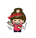 Cutie girl- Pin pin（個別スタンプ：21）