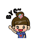 Cutie girl- Pin pin（個別スタンプ：24）