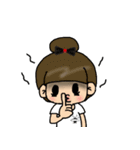 Cutie girl- Pin pin（個別スタンプ：28）