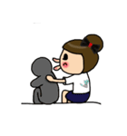 Cutie girl- Pin pin（個別スタンプ：34）