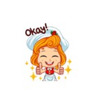 Cheerful Girl！ Cute Emot（個別スタンプ：4）