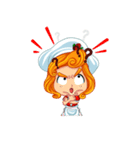 Cheerful Girl！ Cute Emot（個別スタンプ：5）