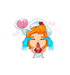 Cheerful Girl！ Cute Emot（個別スタンプ：6）