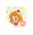 Cheerful Girl！ Cute Emot（個別スタンプ：15）