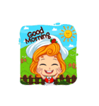 Cheerful Girl！ Cute Emot（個別スタンプ：19）
