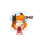 Cheerful Girl！ Cute Emot（個別スタンプ：23）