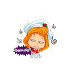 Cheerful Girl！ Cute Emot（個別スタンプ：37）